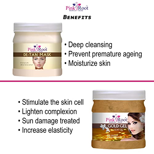 Image of Pink Root Gold Gel 500gm with Diamond Mask 500gm