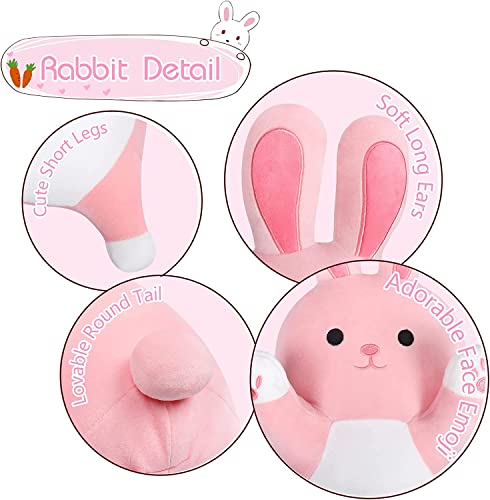 Image of Huggable Bunny Plush, Long Throw Pillow, Sleeping Hugging Pillows, Giant Cony Body Pillow, Beloved Gifts at Christmas or Birthday