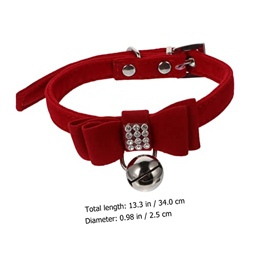 Collar de perros ajustable con diamantes de imitación brillantes 7