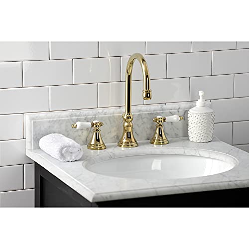 Kingston Brass KS2982BPL Bel-Air Widespread Bathroom Faucet with Brass Pop-Up, Polished Brass by Kingston Brass - Image 7