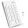 Macally USB C Wireless Number Pad | Numeric Keypad for Mac MacBook iMac | Wireless 10 Key for Laptop PC Computer Notebook Surface Chrome (2.4G USB) Perfect for Data Entry Numpad Number Keyboard