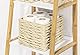 WENKO Badbox Vabriano, Aufbewahrungskorb aus Papier-Geflecht, zur Bad- und Büro-Aufbewahrung, 24 x 18,5 x 24 cm, Boho-Style, quadratisch, Beige
