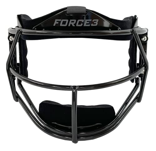 Force3 Pro Gear Softball Fielder Defender Mask (Adult, Black) #TOP1