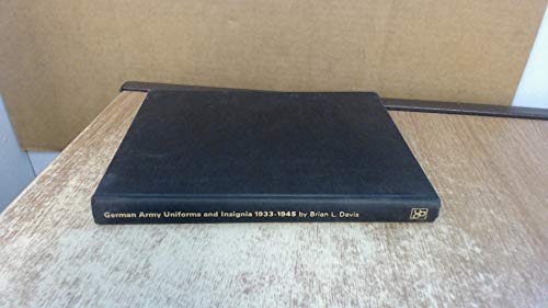 German Army Uniforms and Insignia 1933-1945 B0725N84HH Book Cover
