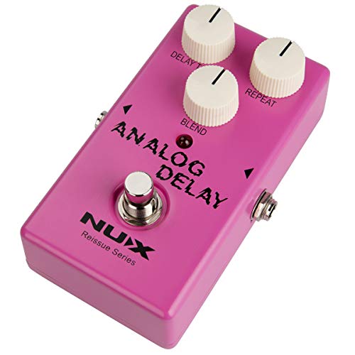 NUX Analog Delay Guitar Effect Pedal 100 analogue circuit,warm sounding analog delay effect