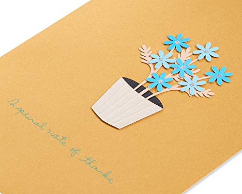Image of Papyrus Blank Thank You Card (Pot of Daisies)