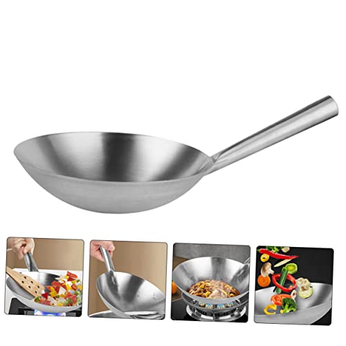 Wok de Acero Inoxidable de 30 cm para Cocina miniatura 7