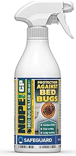 NOPE! CP Bed Bug Killer Spray Treatment (500ml) - Odourless & Non-Staining, Extended Residual Kill up to 3 Months for Mattress, Bed Frames, Furniture
