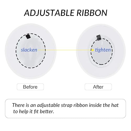 Image of KUJUHA Fedora Hats for Mens /Womens Felt FedoraHats Two Tone Wide Brim Fedora Hats Rancher Hat