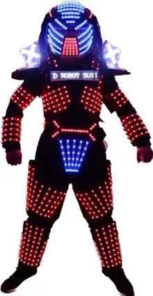 Remote Control LED Robot Costumes Clothes Luminous Stage Dance Performance Show Dress