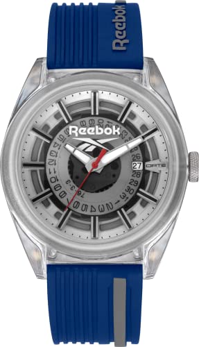 Image of Reebok Men Silicone Walker Analog Clear Dial Watch-Rv-Wal-G3-Pzin-Aa, Band Color-Blue