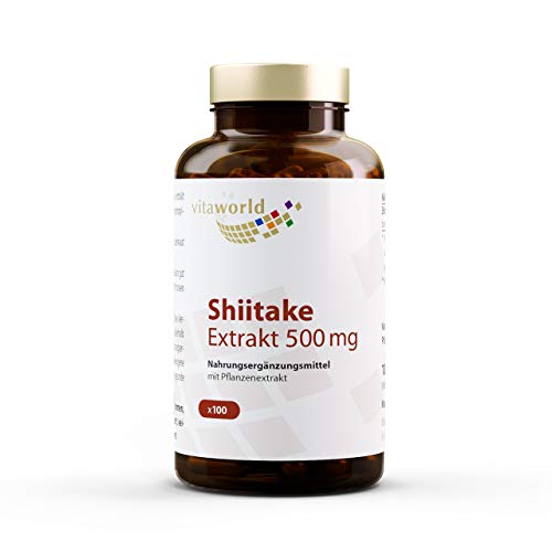 Shiitake 500mg Vita World complément alimentaire allemand en capsules lot de 3