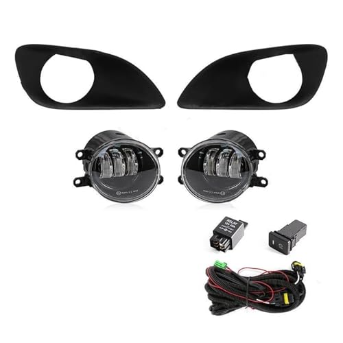 Feu antibrouillard LED pour Toyota Yaris Belta Vios 2007-2011 avec feux diurnes DRL blanc