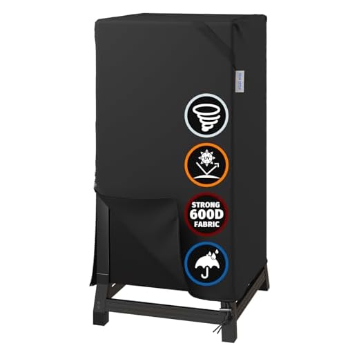 SHINESTAR Upgraded Electric Smoker Cover for Masterbuilt, Charbroil, Dyna Glo and More 30-Inch Vertical Smoker, Convenient Zipper & Handle, 18.5 L x 17.5 W x 33 H, Durable & Waterproof