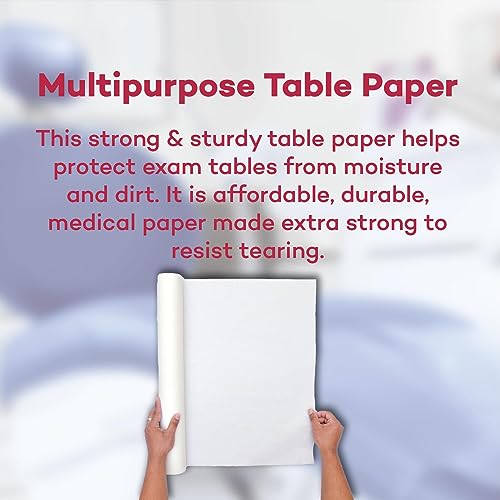 Dealmed Exam Table Paper – 14.5” X 225' Paper Table Cover, 12 Rolls Of Medical Exam Table Paper, Ideal For Doctor’s Offices, Medical Facilities, Patternmaking, Tracing And More #TOP2