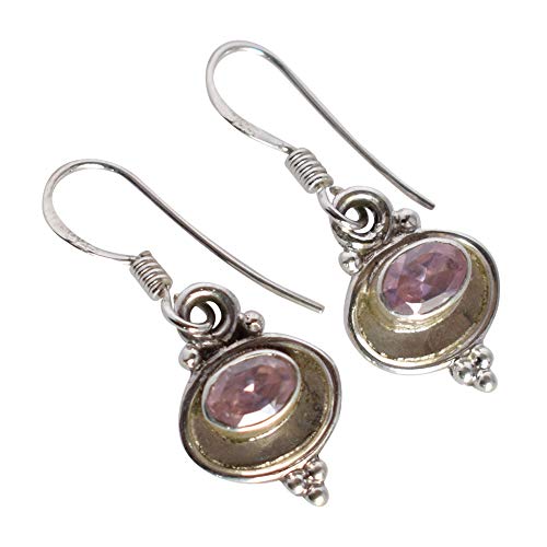 Quartz rose en boucles d'oreilles chic pour illuminer vos tenues