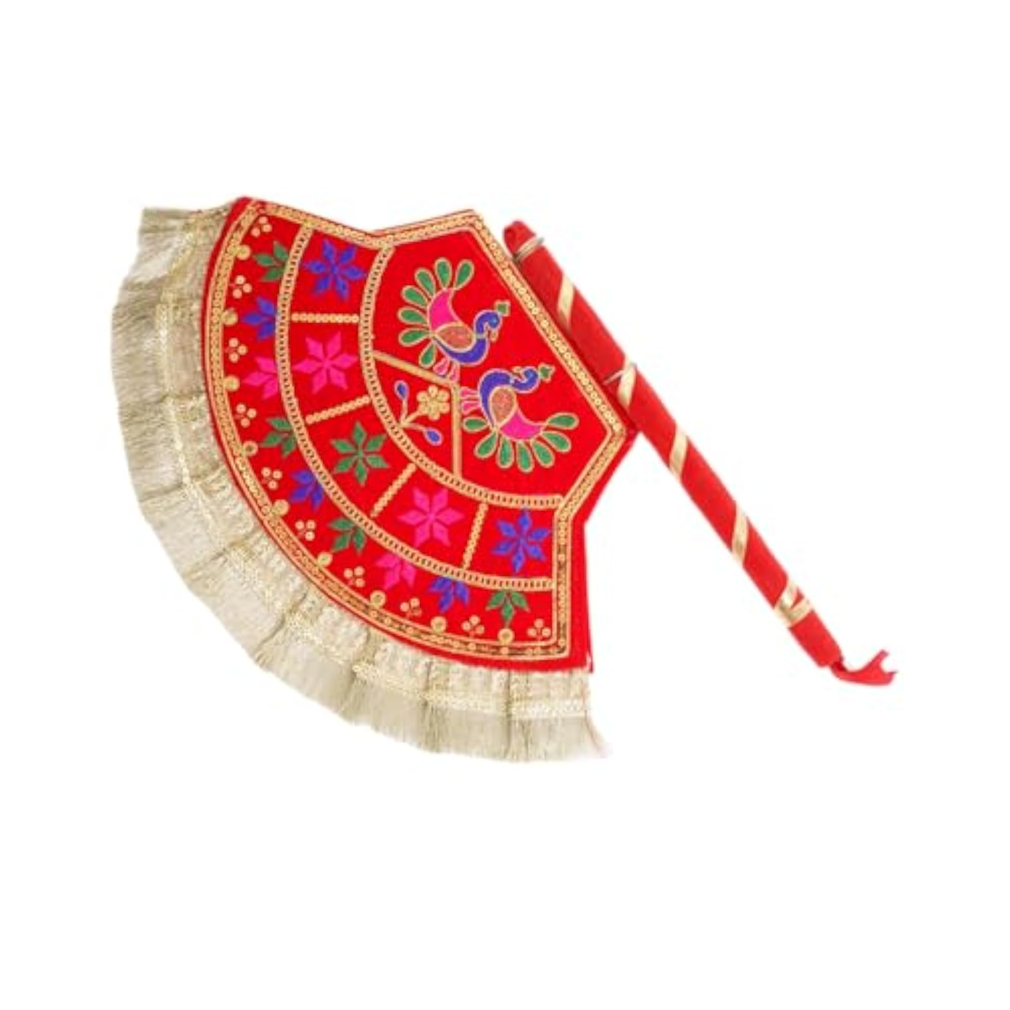 Decorative Haldi Mehndi Handmade Hand Fan, Wedding Gift
