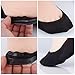 WISVOOO 3-6 Pairs No Show Socks Women Nylon Ultra Low Cut Non-Slip Thin Liner Socks Invisible Hidden for Flats