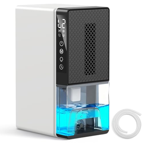 Luftentfeuchter Elektrisch, Leise Raumentfeuchter 2300ML mit Abflussrohr, Timer, Abtau-Funktion, Farbe Licht, Schlafmodus, Feuchtigkeits-und Schimmelschutz, Entfeuchter für Schlafzimmer Keller Wohnung Luftentfeuchter Elektrisch, Leise Raumentfeuchter 2300ML mit Abflussrohr, Timer, Abtau-Funktion, Farbe Licht, Schlafmodus, Feuchtigkeits-und Schimmelschutz, Entfeuchter für Schlafzimmer Keller Wohnung