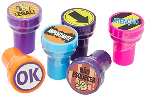 Carimbo Infantil Auto Entintado Pedagógico, YES, CB243, 24 Unidades