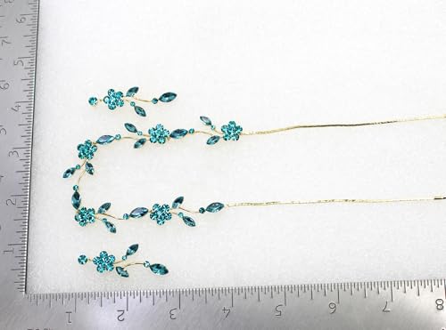 Image of Faship Gorgeous Rhinestone Crystal Floral Necklace Earrings Set