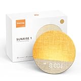 Dreamegg Sunrise 1 - Sunrise Alarm Clock, Sound Machine for Sleep, Customizable Sleep Routines, Dimmable Night Light, 29 Soothing Sounds, White Noise Machine, Wake Up Light for Bedrooms, Adults(Khaki)