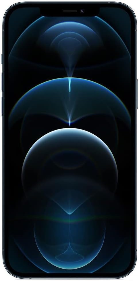 Apple iPhone 12 Pro 5G, US Version, 256GB, Pacific Blue - Unlocked (Renewed)