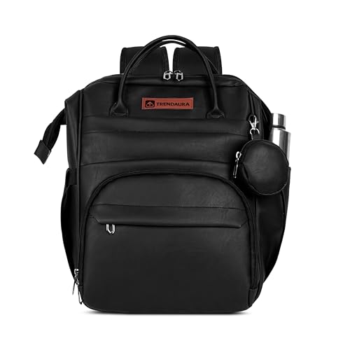 Image of Diaper Bag for Mothers | 30L Waterproof Maternity Bag with Multi Compartments, Insulated Bottle Pockets & Ultra Vegan Leather