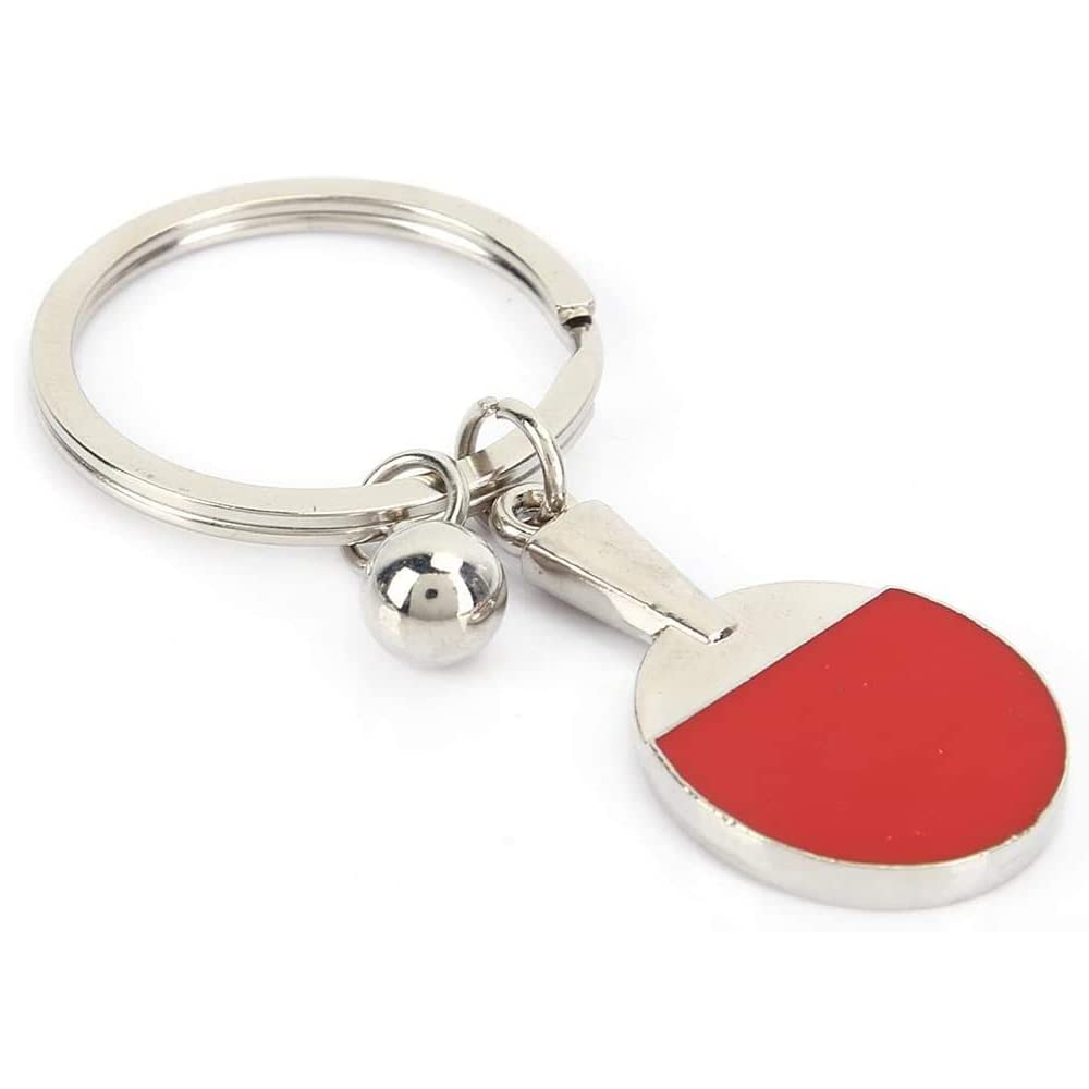 Llavero metálico raqueta de ping pong tenis mesa 11 cm