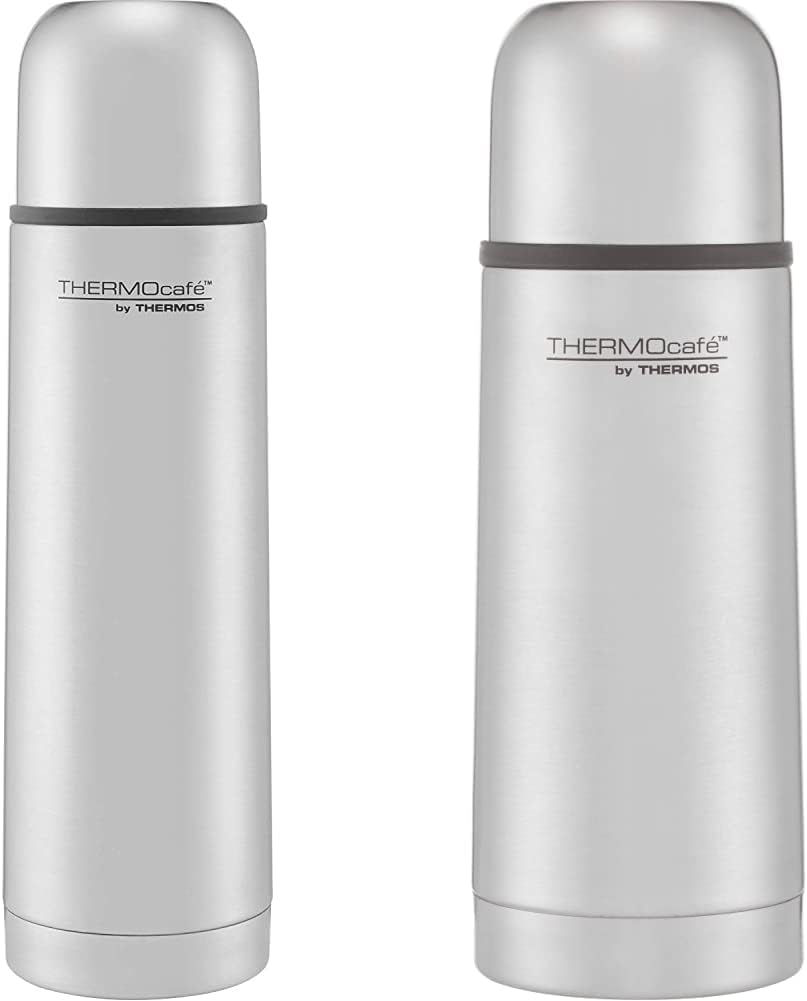 Thermos Thermocafe Stainless Steel Flask, 0.5 L & 181114 ThermoCafé Stainless Steel Flask, Multicolour, 0.35 L