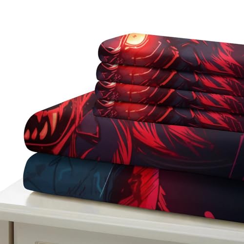 Housse de couette loup 200x200cm, idée cadeau pour lit adolescent