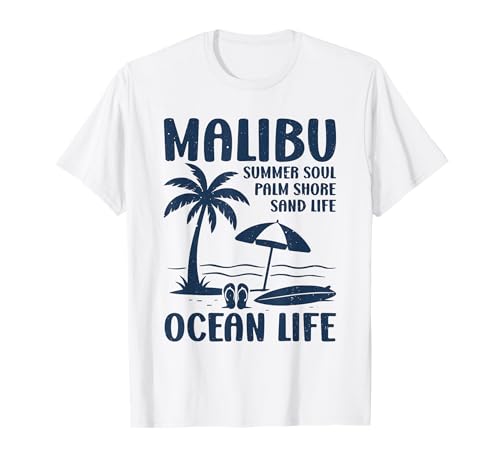 Erinnerungen an Kalifornien Malibu Ocean Life T-Shirt