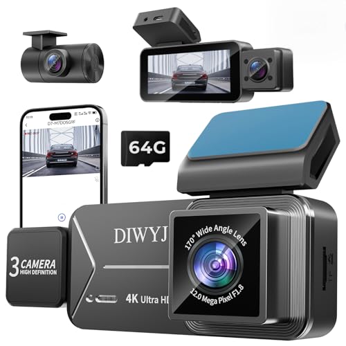 DIWYJ D7 Dash Cam Front and Rear