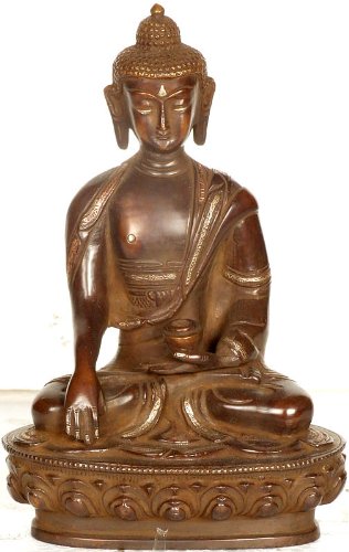 Sculpture bouddhiste en laiton décorative pour créer une ambiance zen dans votre coin méditation