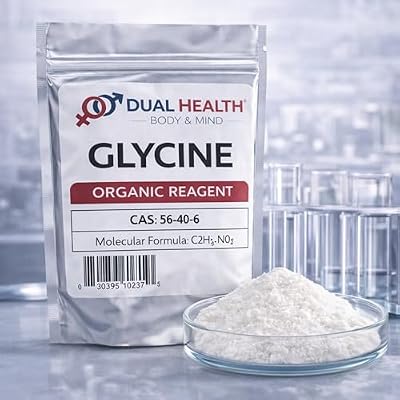 Glycine Powder (500g / 1.1 lbs) Pure Free Form Glycine Bulk Supplements, Sleep Amino Acid, Non-GMO, Gluten Free