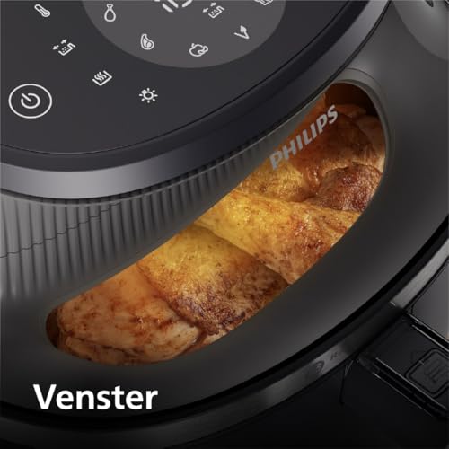 Philips Airfryer 3000 Series 7.2L, Kookvenster, 16-in-1 Airfryer, RapidAir Plus-technologie, Vetverwijdering, HomeID Recept App, Gemakkelijk schoon te maken (NA340/00) - Afbeelding 5