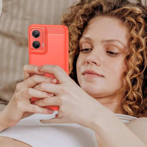 TailTech Case for Moto G35 5G Case Motorola G35 5G Phone Case, [Red] Brushed Stripe TPU Phone Cover with Shockproof Protection, Compatible with Moto G35 Phone Case - Image 5