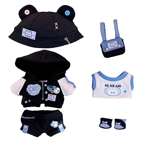 Ensemble de vêtements de poupée niannyyhouse haut de gamme en peluche de 20 cm