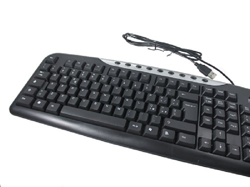 Tastiera Per Pc Multimediale PS/2 Con Filo 107 Tasti Compatibile - Foto 12