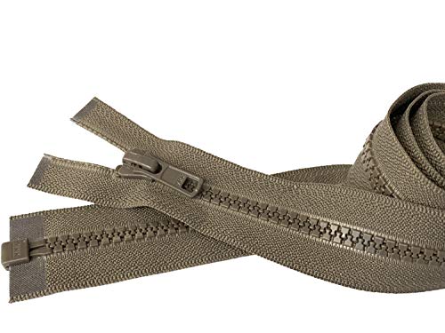 Fermeture éclair YKK #5 pour remplacer un zip cassé de blouson olive