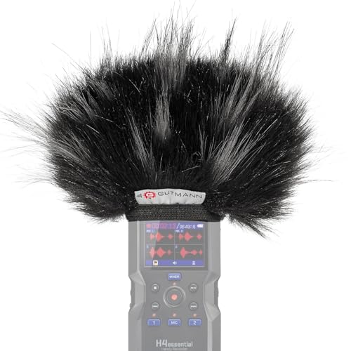 Bonnette anti-vent ZOOM H4essential Gutmann pare-brise en fourrure avec doublure microphone