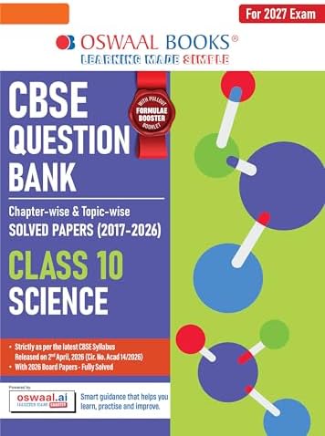 Oswaal CBSE Question Bank for Class 10 Science | Chapter-wise and Topic ...