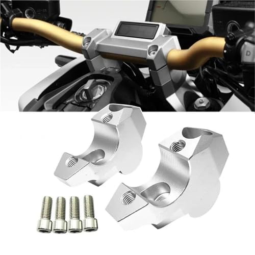 Abrazadera de manillar para moto aluminio plata ADV160 ADV150 2