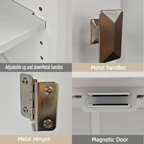 TaoHFE White Bathroom Storage Cabinet - 5% Off