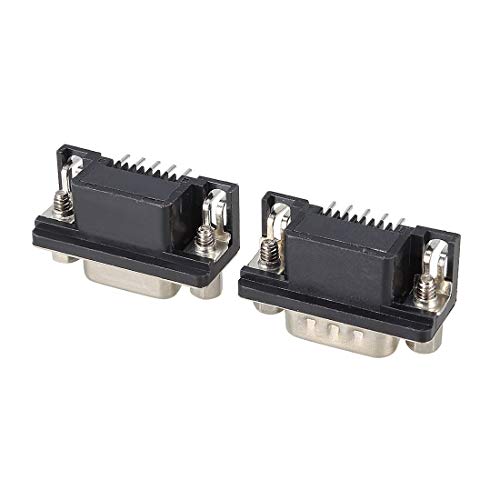 uxcell 5 pares conector serial DB9 macho y hembra miniatura 3