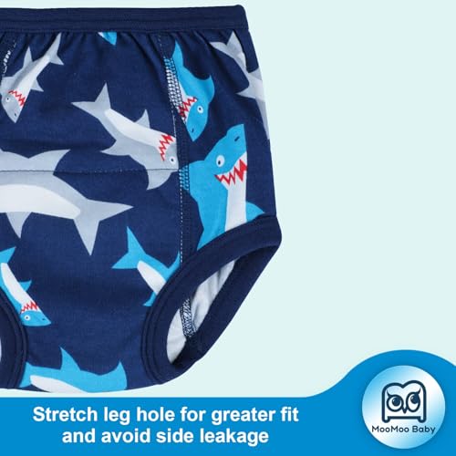 Image of MooMoo Baby Cotton Training Underwear for Boys and Girs 2T-6T,4pk