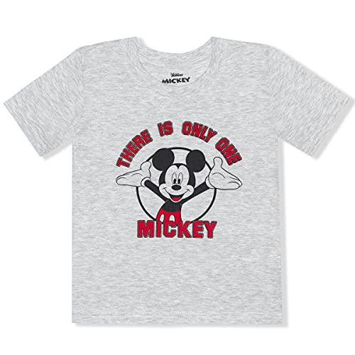 Disney Mickey Mouse Boys’ Hooded T-Shirt, T-Shirt And Shorts Set For Infant And Toddler – Red/Grey #TOP3