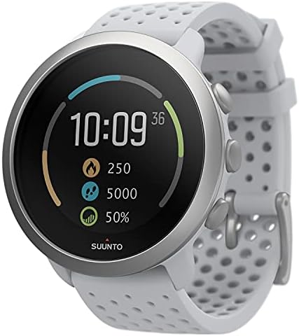 Suunto 3 2020 Edition Fitness Multi Sport Watch with Adaptive Training Guidance (Pebble White)