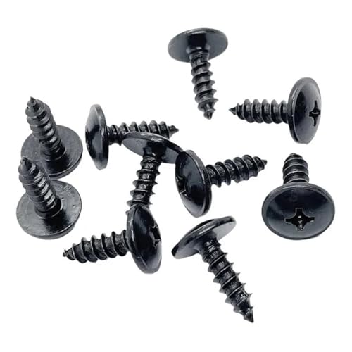 Tornillos para guardabarros de motocicleta de 6mm negros para rutas sin vibraciones