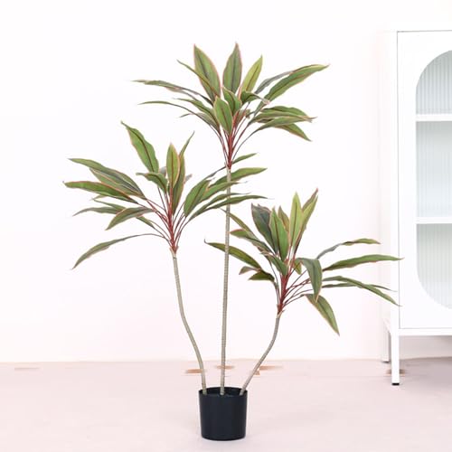 [LJKI] �ϗt�A�� �t�F�C�N�O���[�� �h���Z�i ��^ �Ƃ̑��� �l�H���� 120cm ��Ύ� �I�V���� �ϗt�� ���� �C���e���A �u�� �O���[��1 ���� ���r���O ������� �����s�v �R�� ���L �傫�� �K���̖� �l�H�ϗt�A�� ���A�� �y���g��Ȃ���